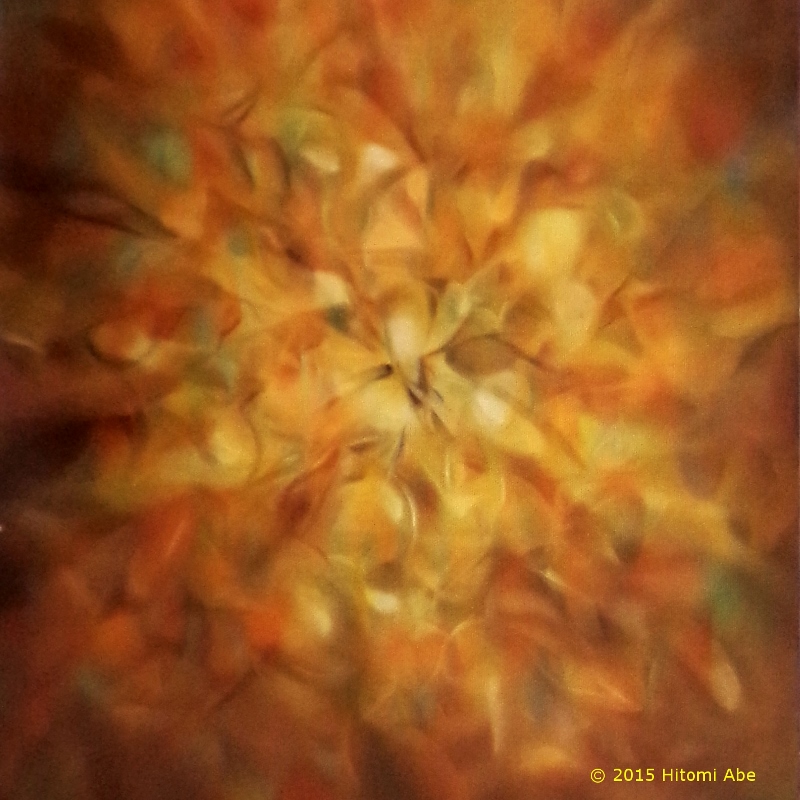 Wonder I &copy;  2013 Hitomi, oil on canvas, 40 x 120 cm